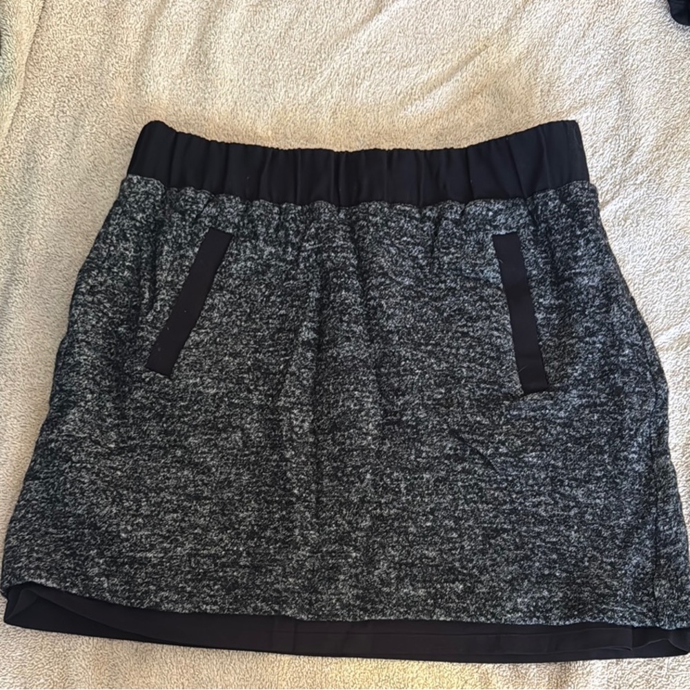 LOFT Gray Bubble Mini Skirt Casual